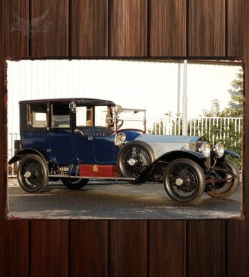 Металлическая табличка Rolls-Royce Silver Ghost 40 50 Coupe de Ville by Mulbacher